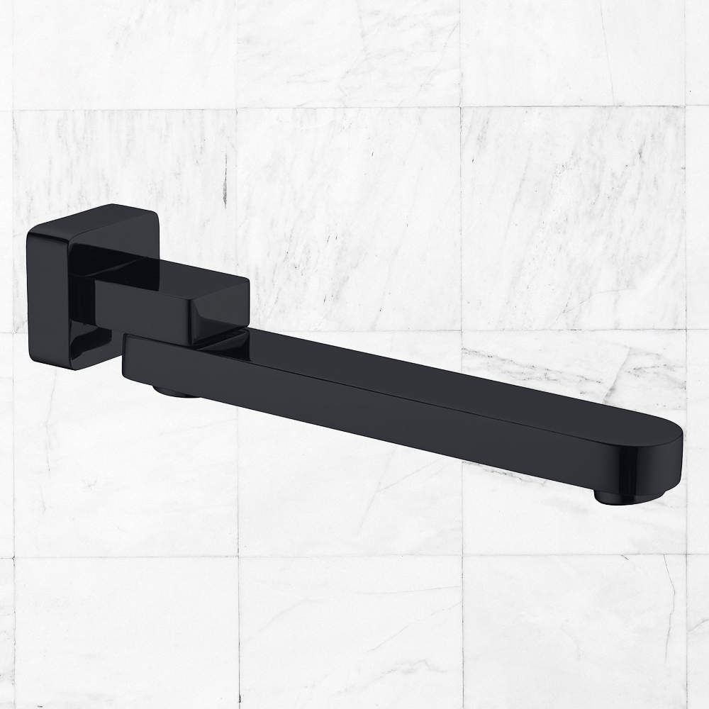 Bianca Swivel Bath Spout Matte Black