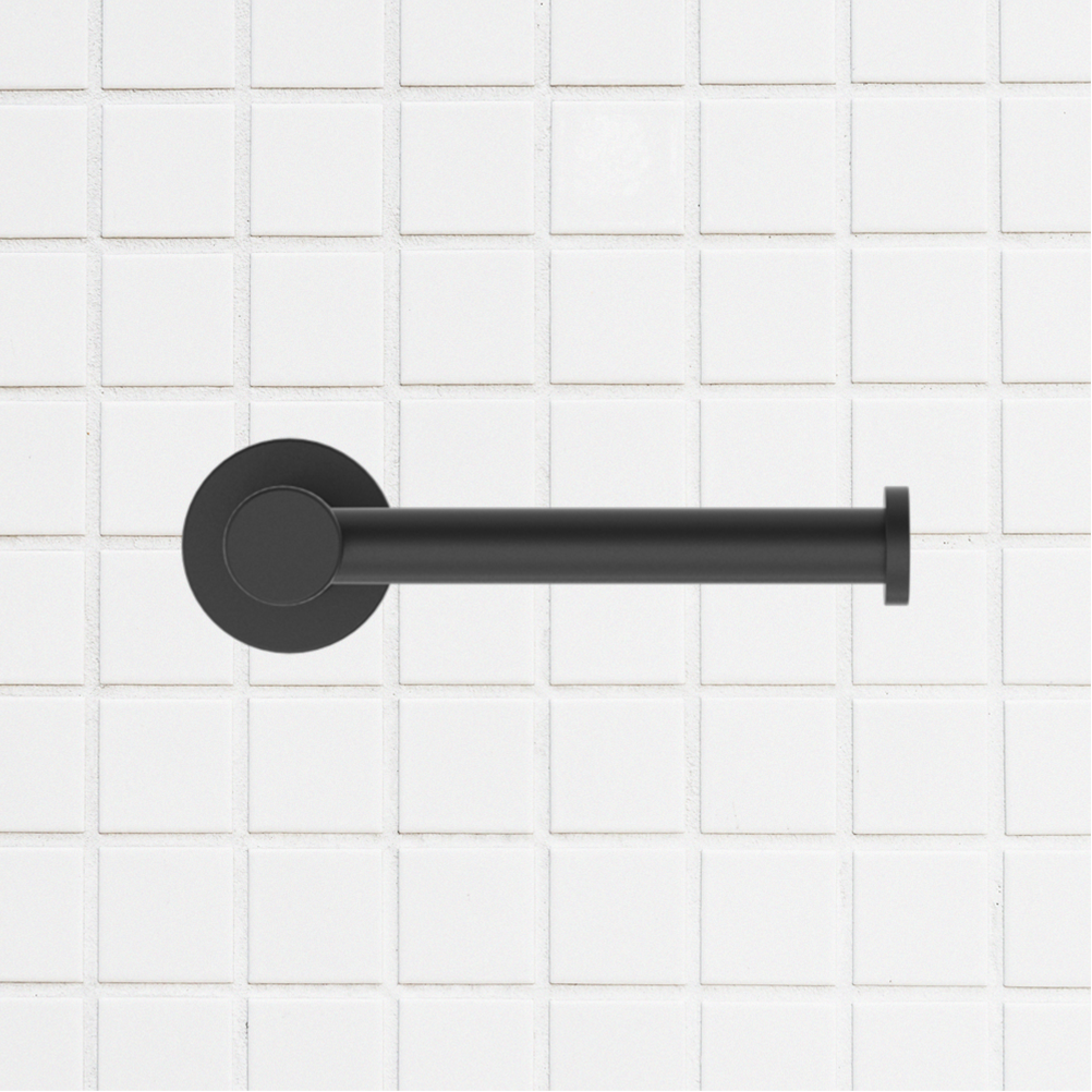 Classic Toilet Roll Holder Matte Black