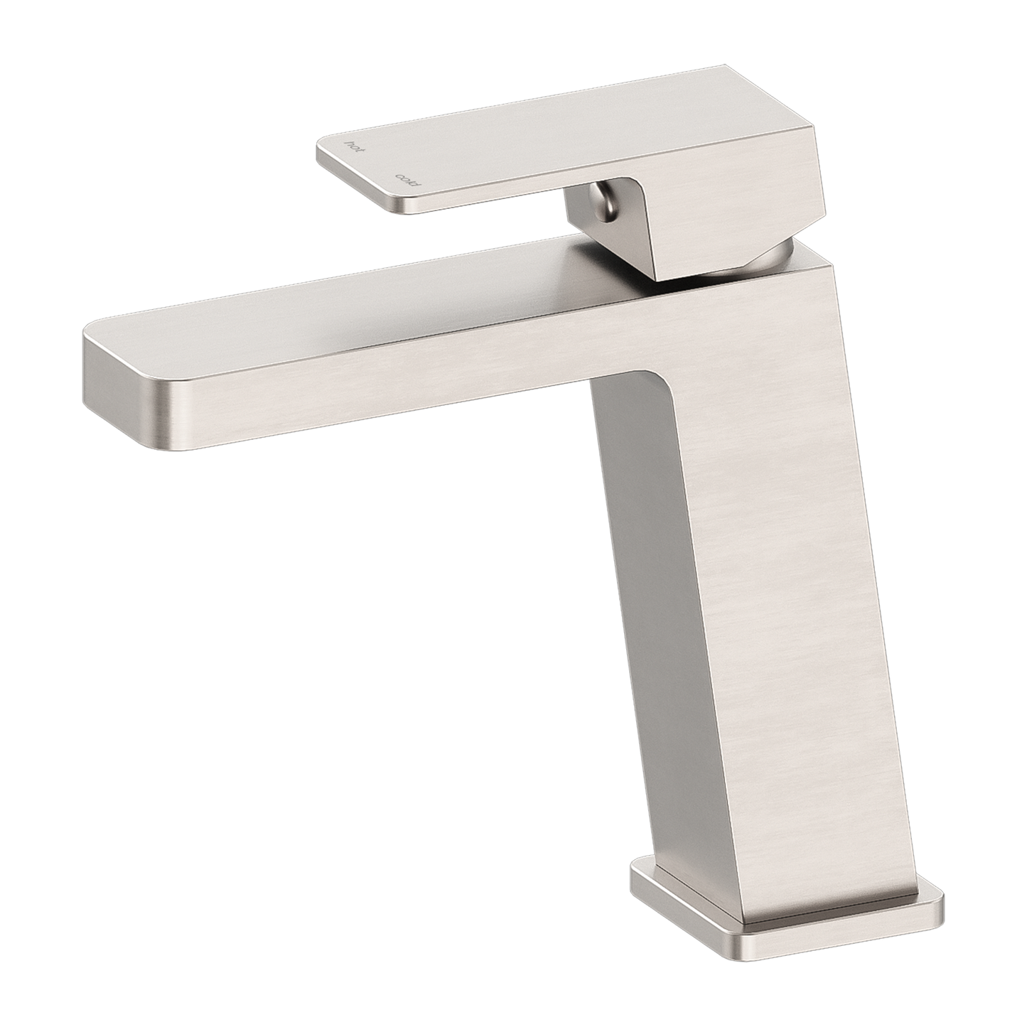 Celia Basin Mixer Angle Spout Brushed Nickel