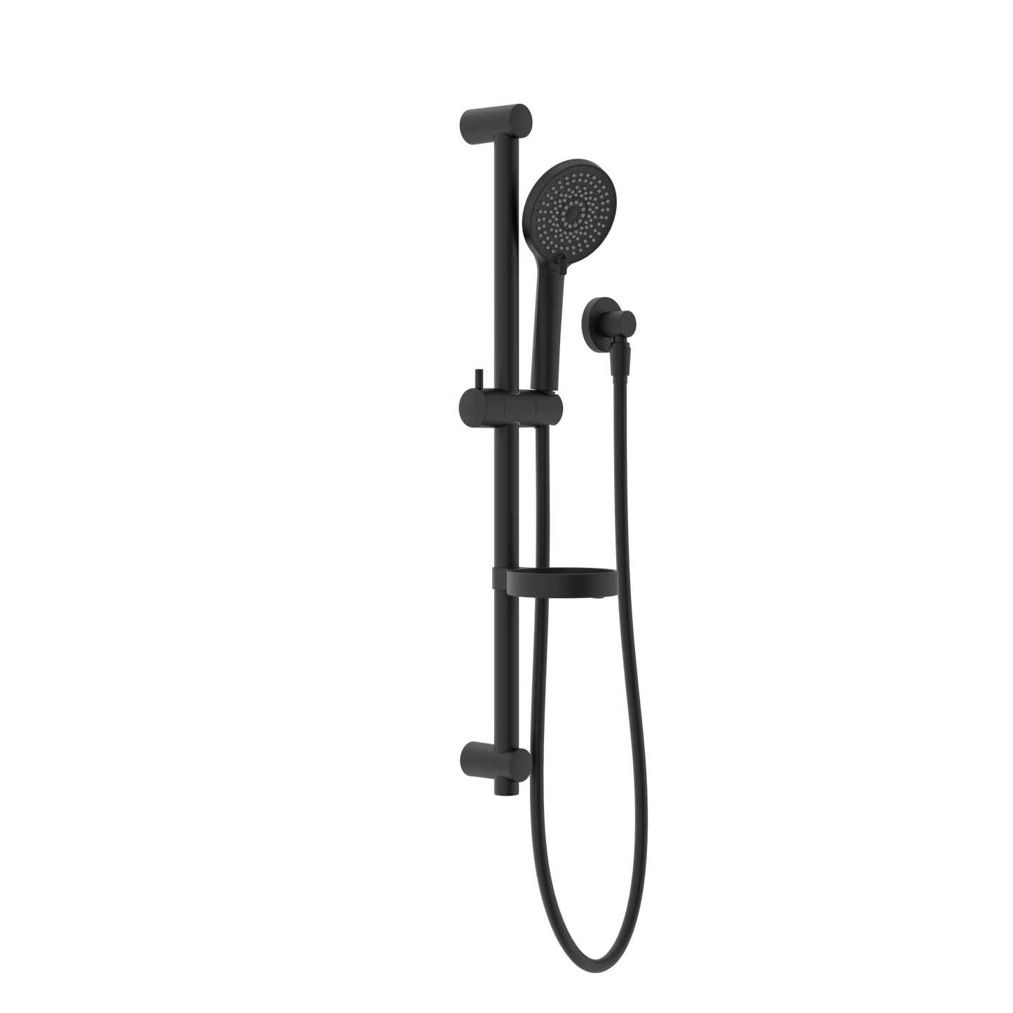 Builder Budget Shower Rail Matte Black