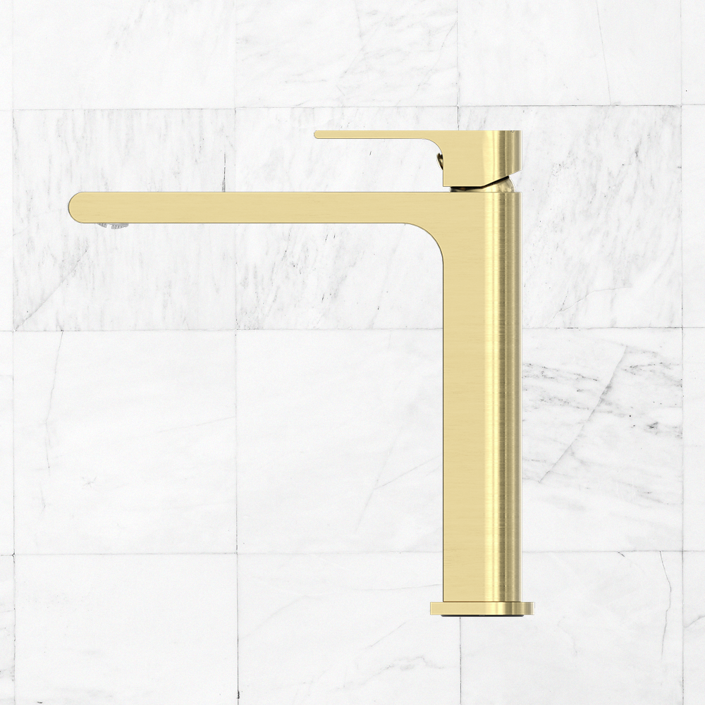 Bianca Mid Tall Basin Mixer Brushed Gold