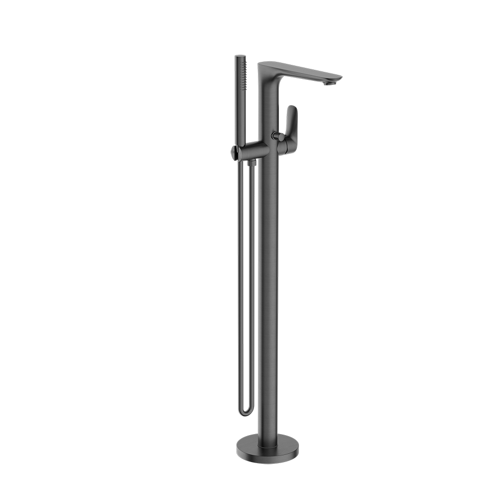 Bianca Freestanding Bath Mixer with Hand Shower Gunmetal