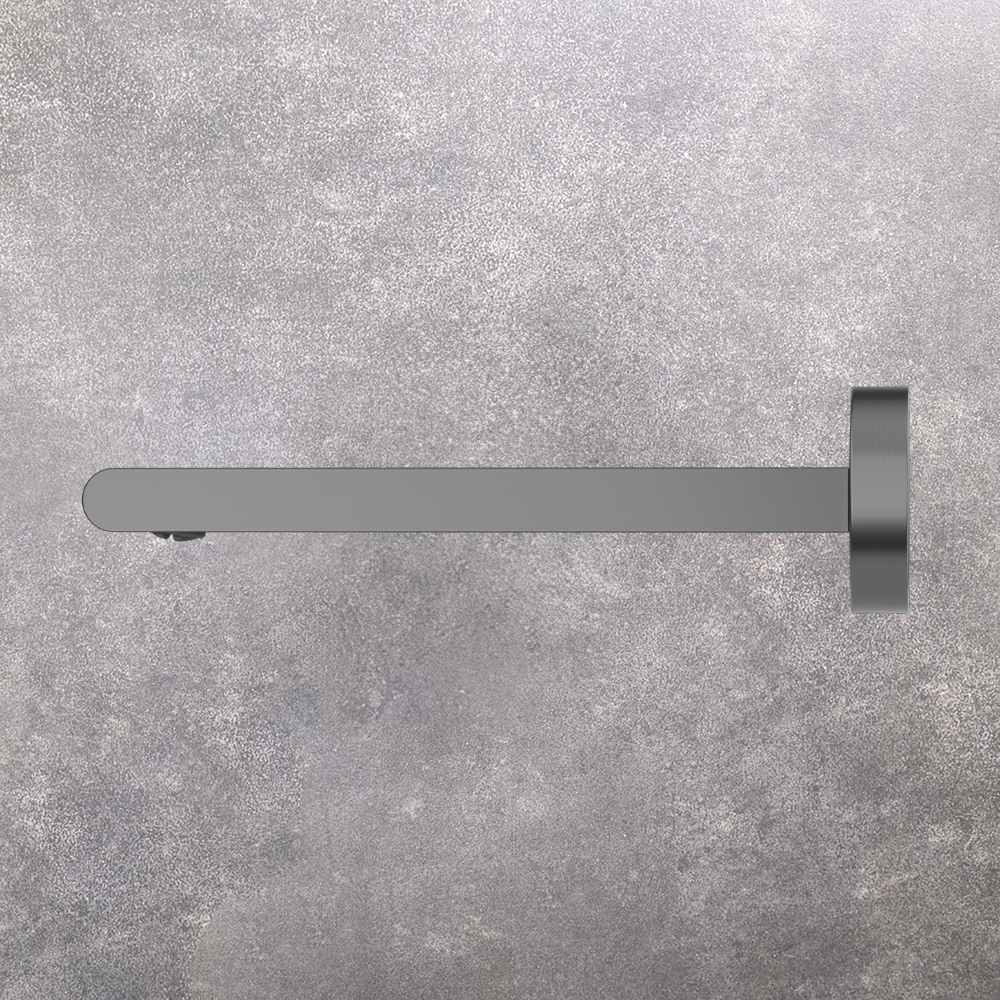 Bianca Bath Spout 240mm Brushed Gunmetal