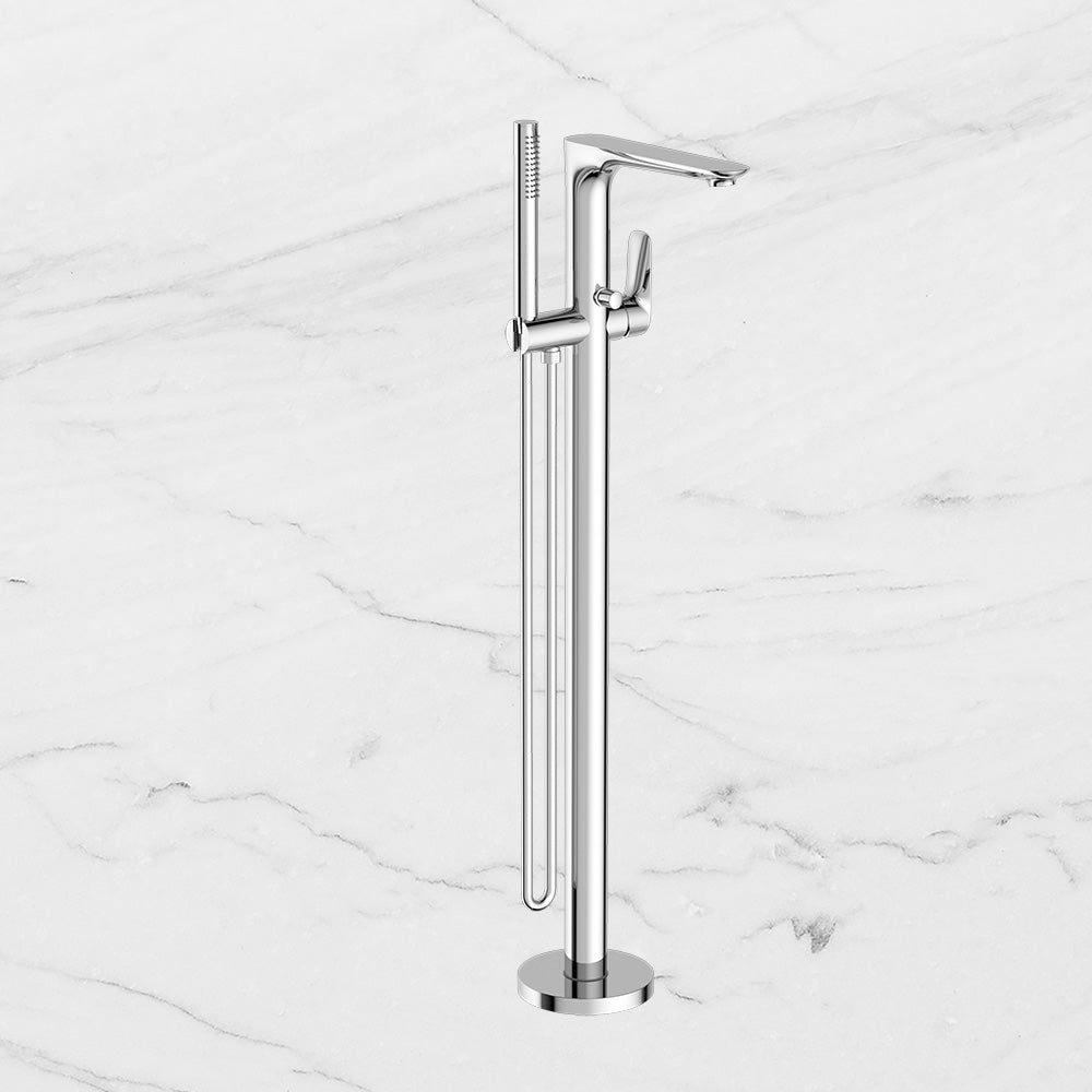 Bianca Freestanding Bath Mixer with Hand Shower Chrome