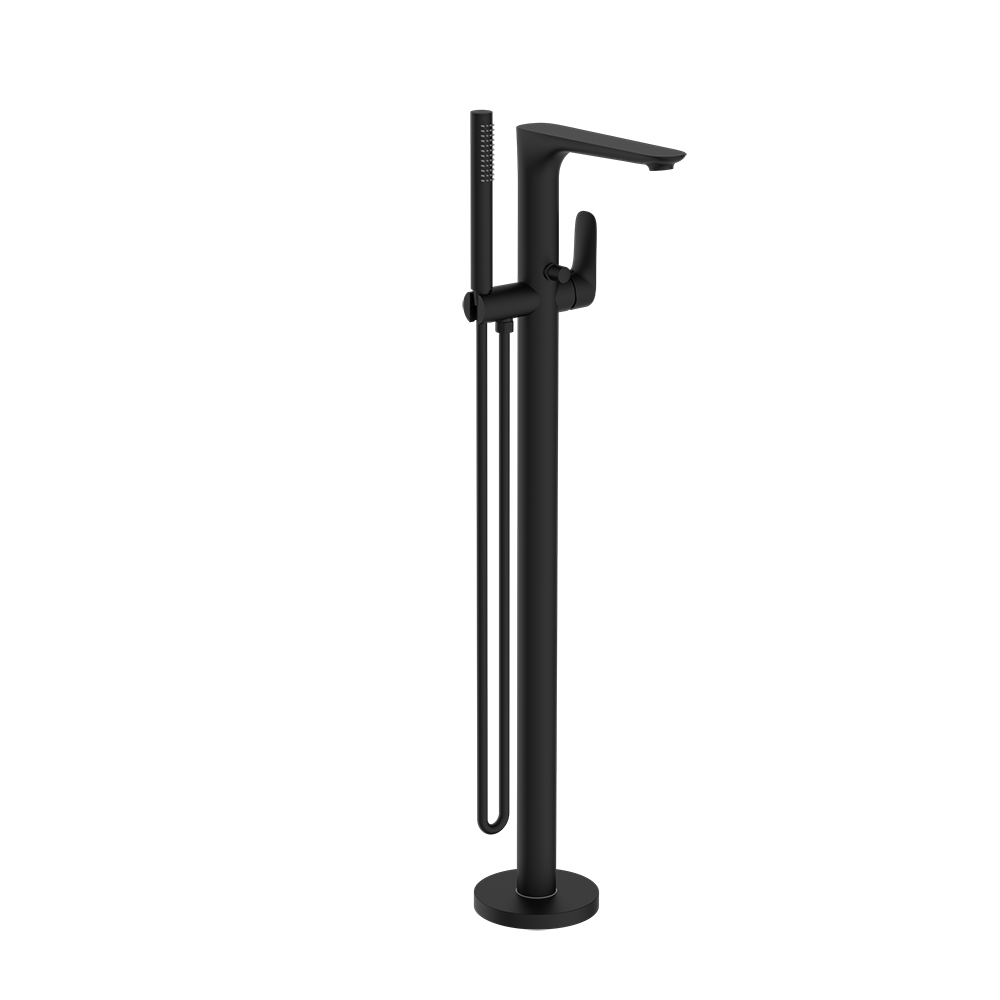 Bianca Freestanding Bath Mixer with Hand Shower Matte Black