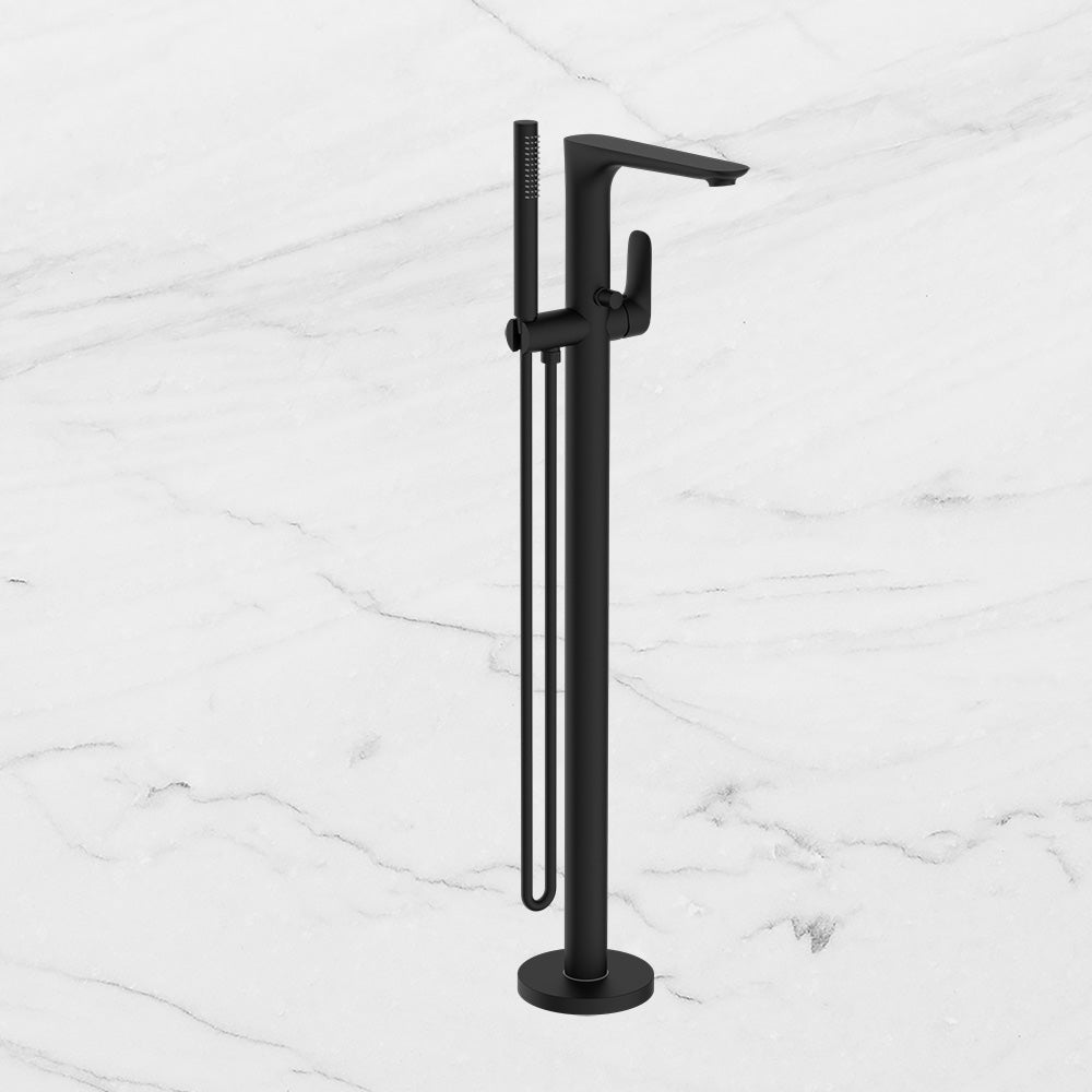 Bianca Freestanding Bath Mixer with Hand Shower Matte Black