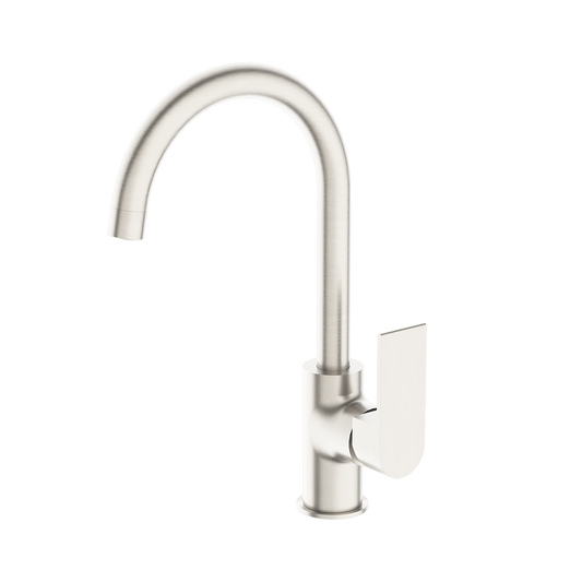 Bianca Kitchen Mixer Gooseneck Spout Brushed Nickel