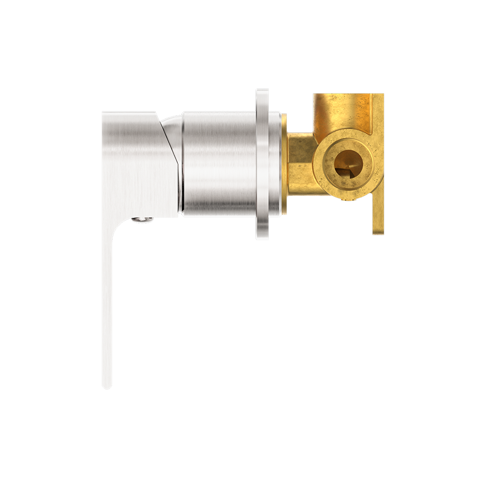 Bianca Shower Mixer with 60mm Round Plate Brushed Nickel