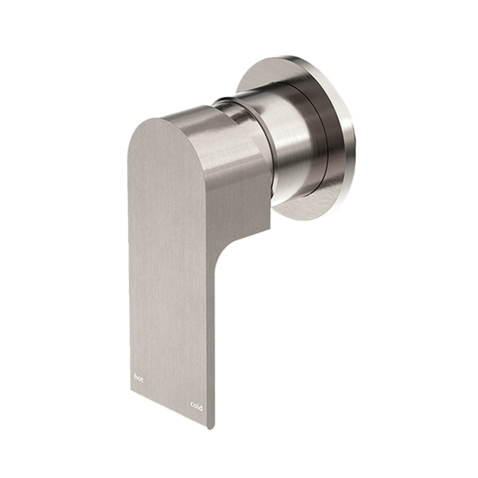 Bianca Shower Mixer with 80mm Round Plate Brushed Nickel