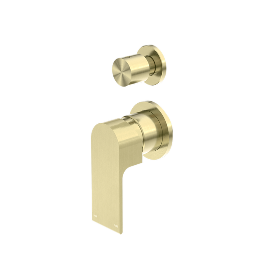 Bianca Shower Mixer with Divertor Separate Back Plate Brushed Gold