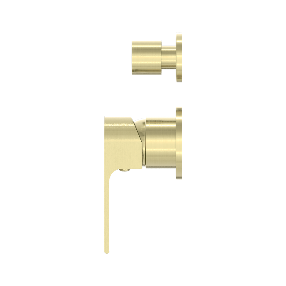 Bianca Shower Mixer with Divertor Separate Back Plate Brushed Gold