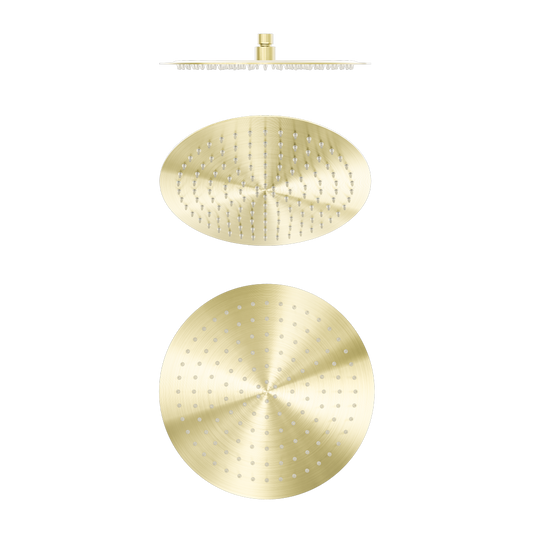 Zen 300mm Round Shower Head Brushed Gold