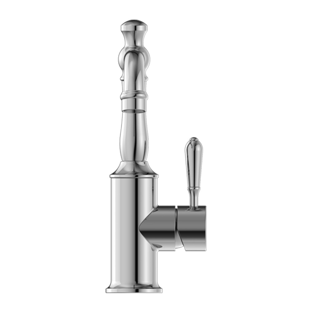 York Basin Mixer with Metal Lever Chrome