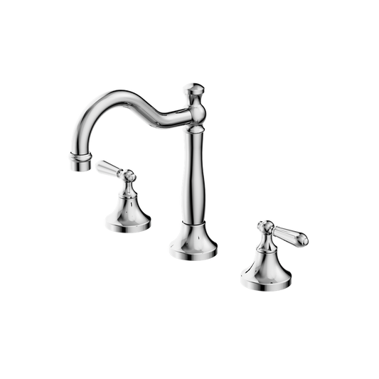 York Basin Set With Metal Lever Chrome