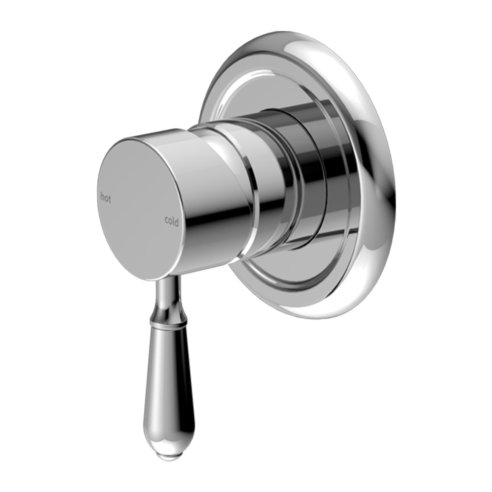 York Shower Mixer with Metal Lever Chrome