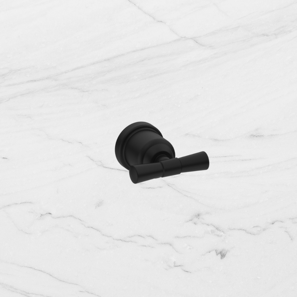 York Robe Hook Matte Black