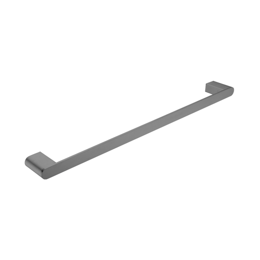 Bianca Single Towel Rail 600mm Brushed Gunmetal