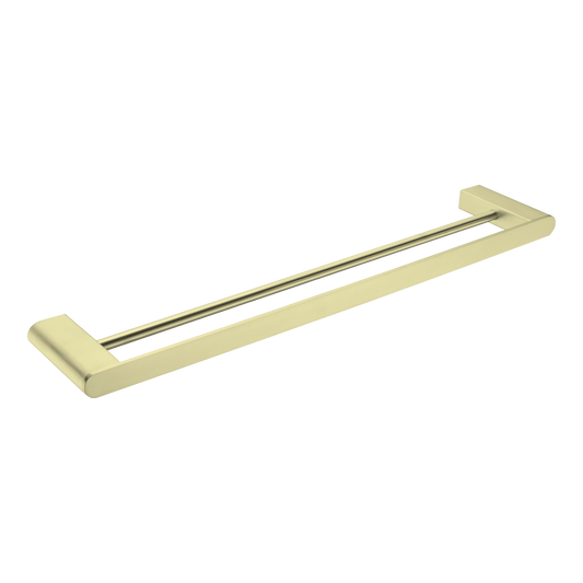 Bianca Double Towel Rail 600mm Brushed Gold