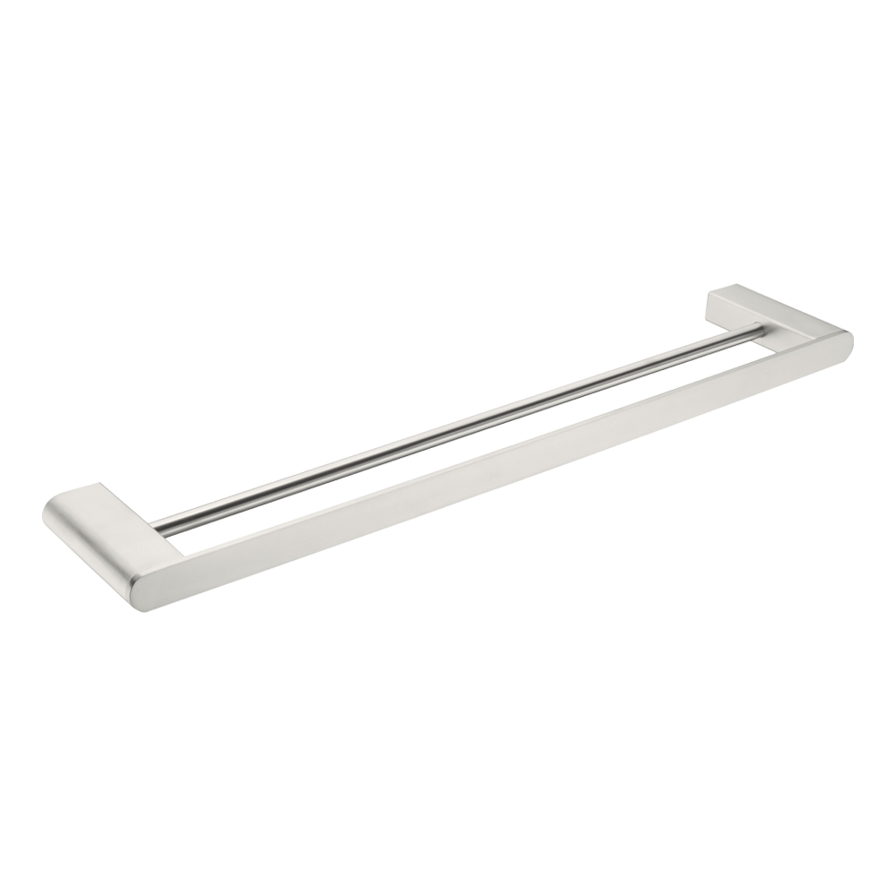 Bianca Double Towel Rail 600mm Brushed Nickel