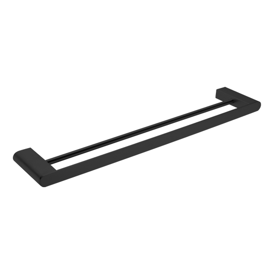 Bianca Double Towel Rail 600mm Matte Black