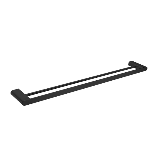 Bianca Double Towel Rail 800mm Matte Black