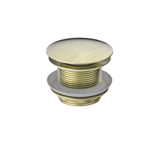 40mm Bath Pop-Up Plug With Removabel Waste No Overflow Aged Brass