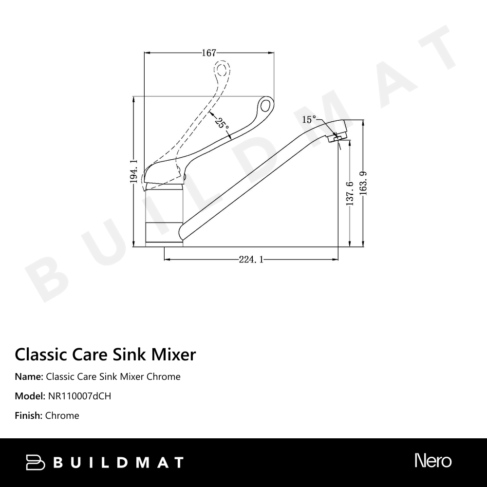 Classic Care Sink Mixer Chrome