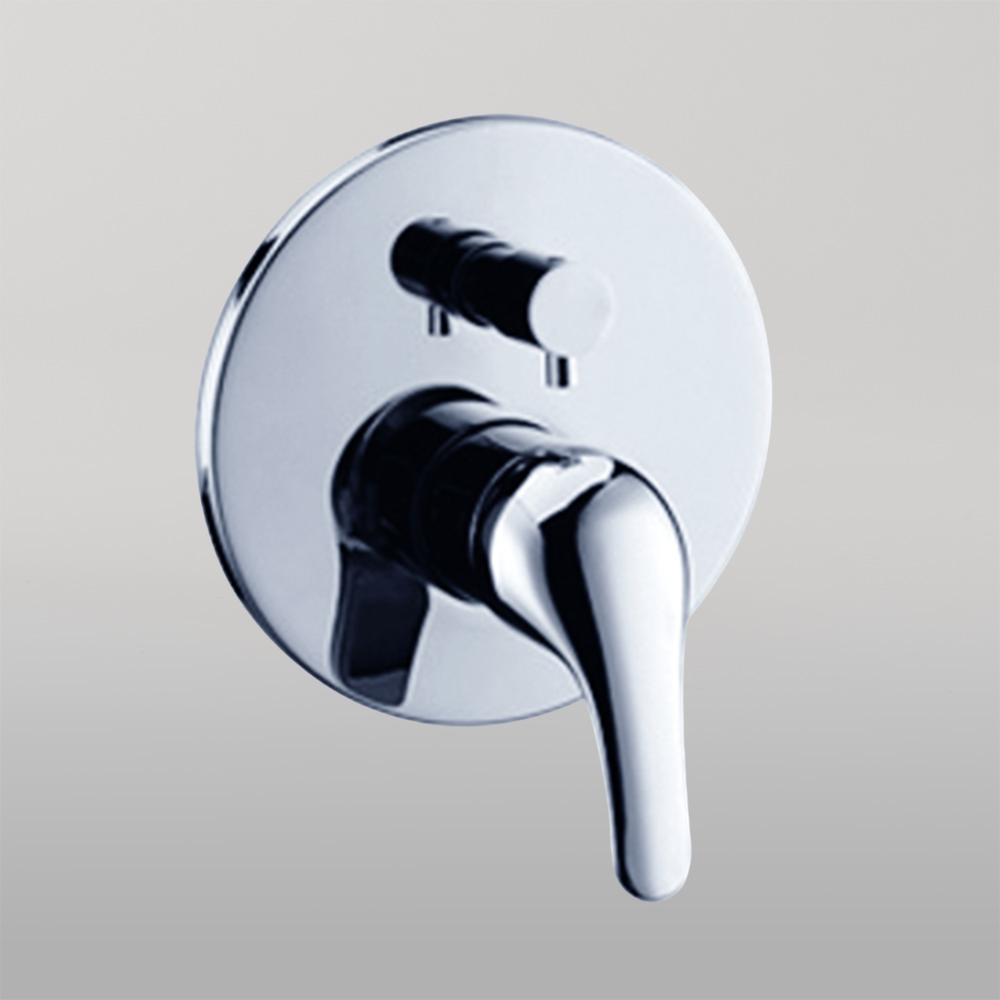 Classic Shower Mixer With Divertor Chrome