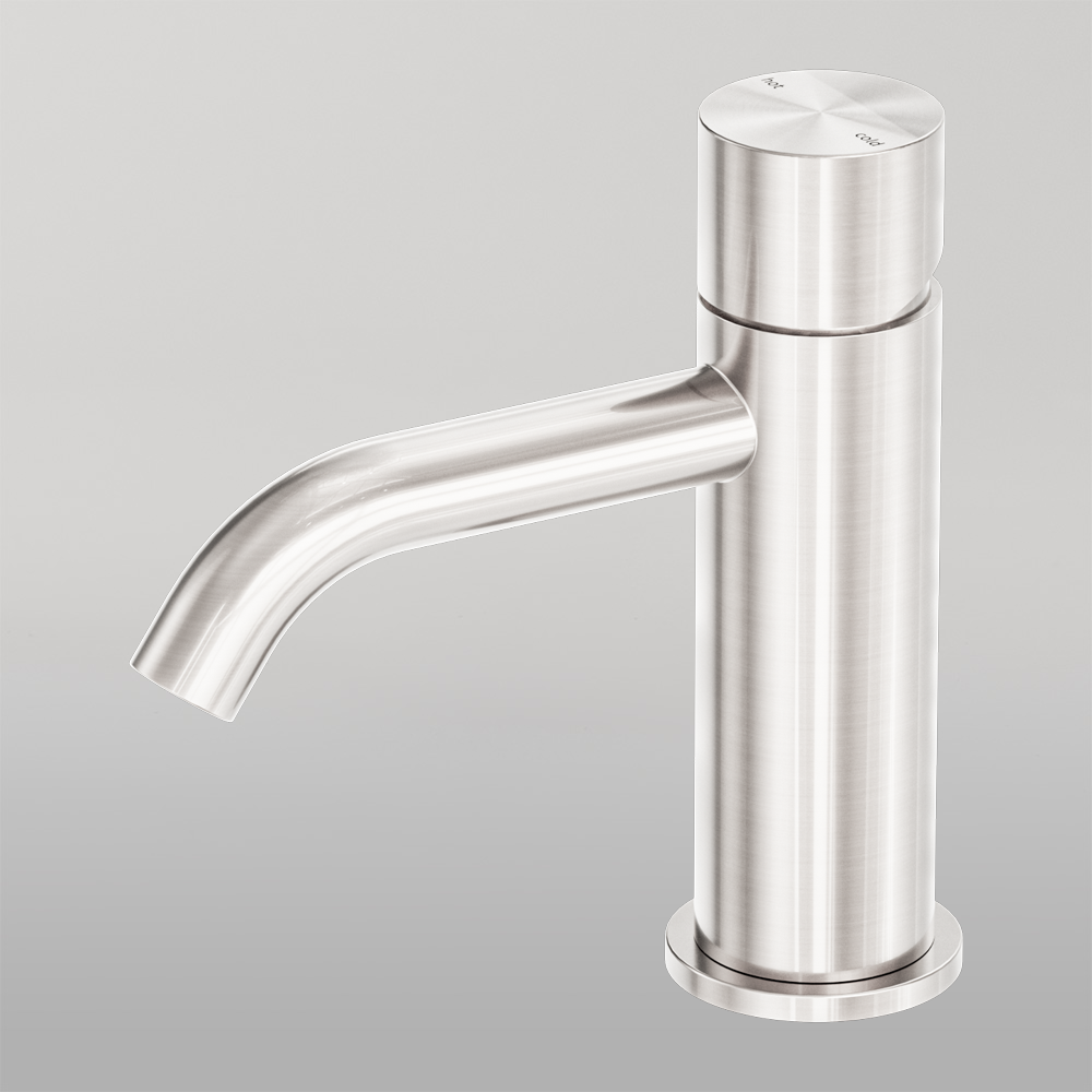 Zen Basin Mixer Handless Brushed Nickel