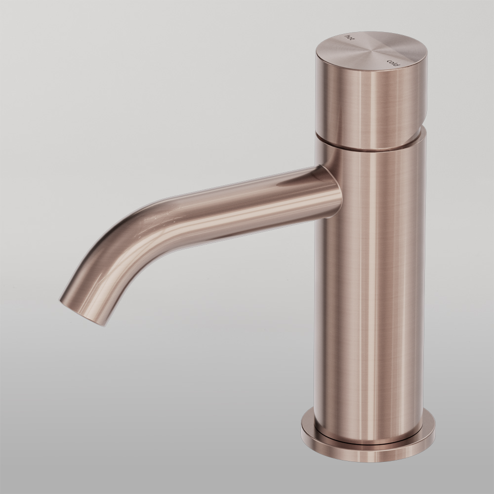 Zen Basin Mixer Handless Brushed Bronze