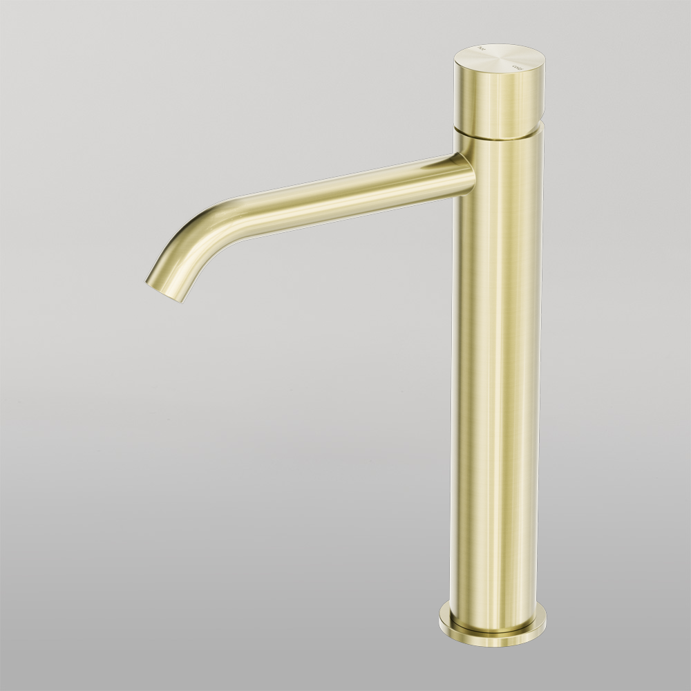 Zen Tall Basin Mixer Handless Brushed Gold