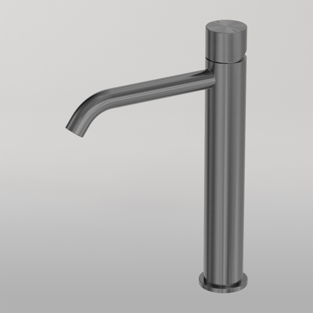 Zen Tall Basin Mixer Handless Graphite