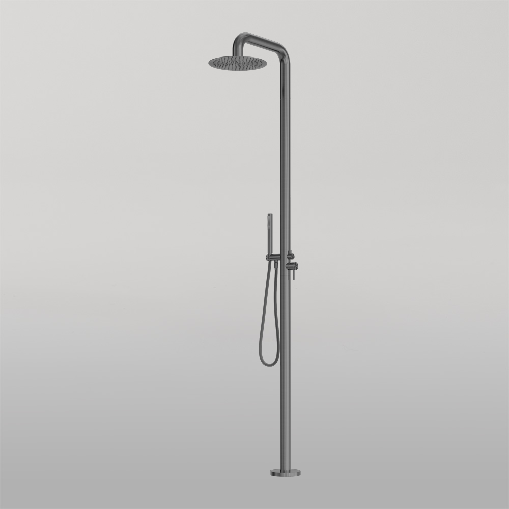 Zen Outdoor Freestanding Shower Column Graphite