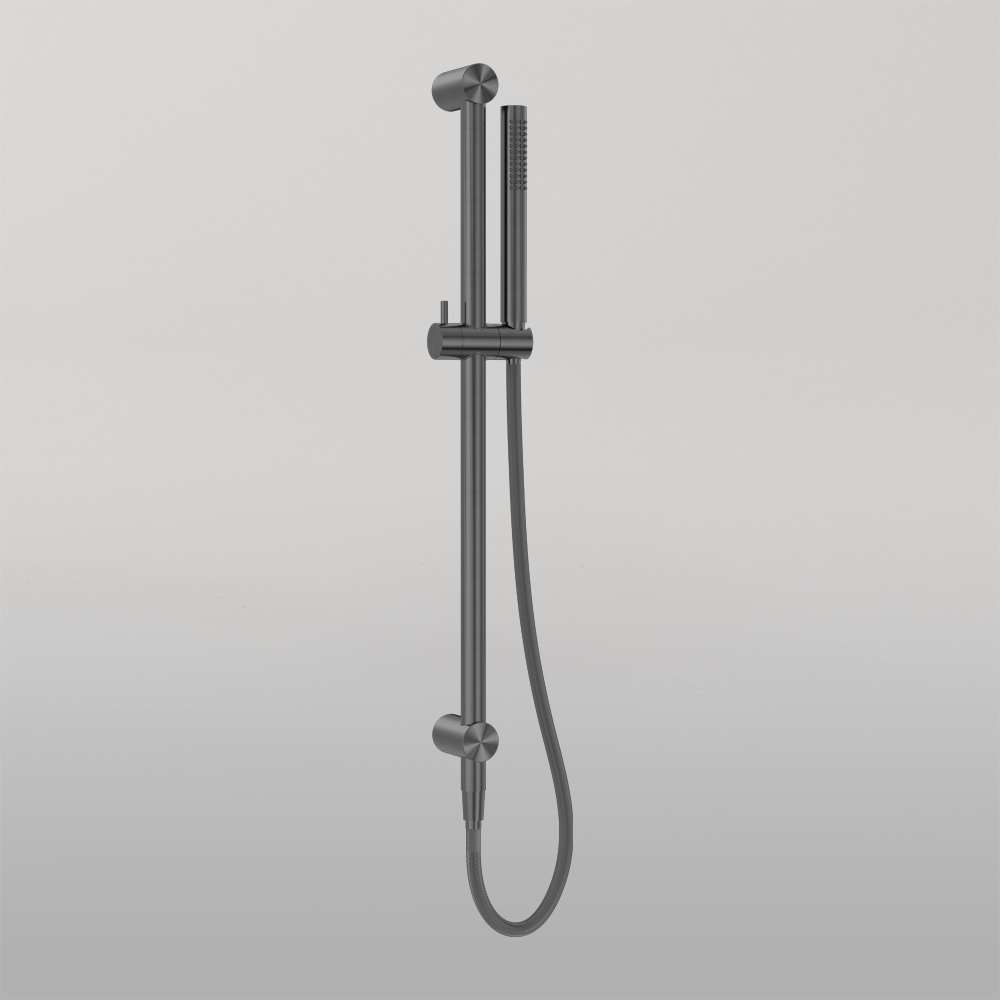 Zen Shower Rail With Outdoor Shower Hose Graphite