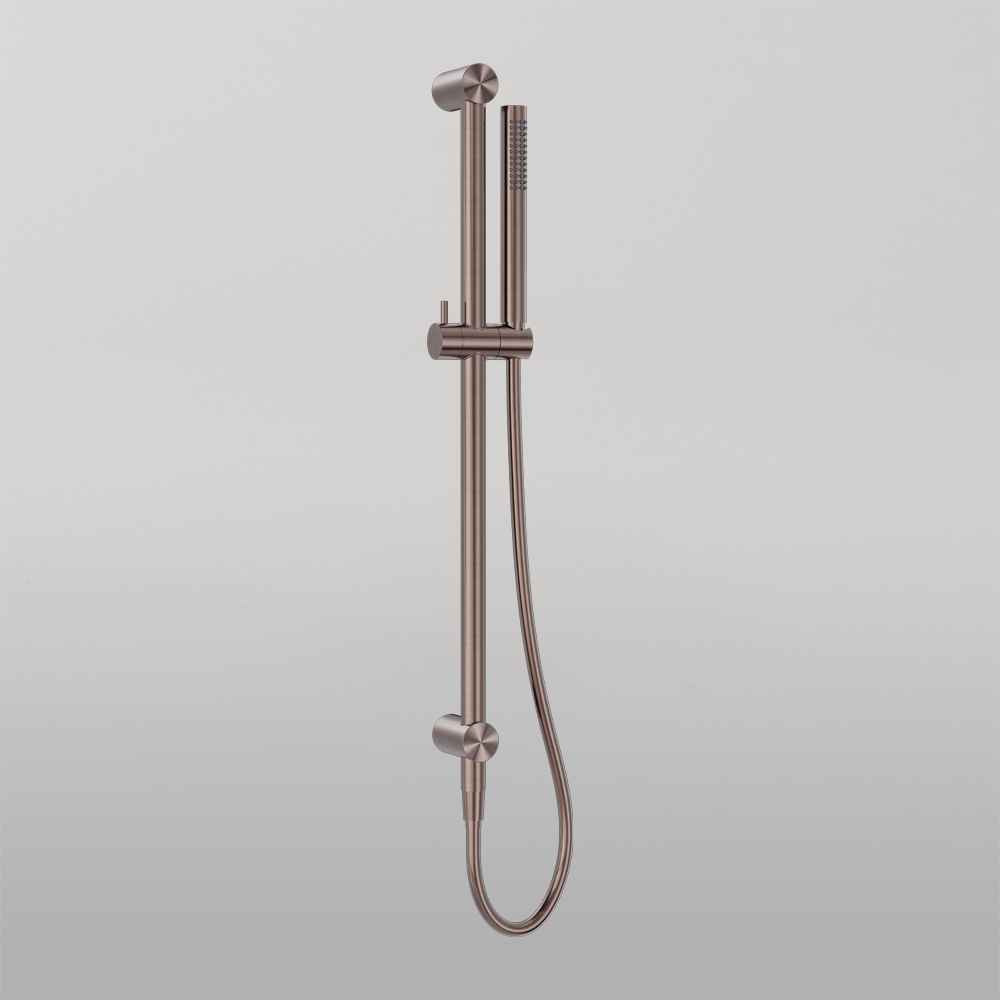 Zen Shower Rail Brushed Bronze