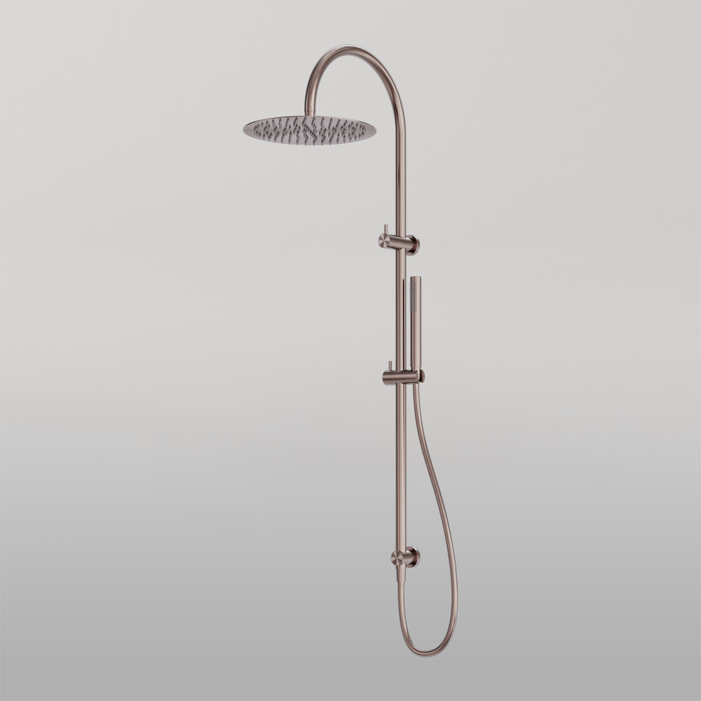 Zen Twin Shower Brushed Bronze