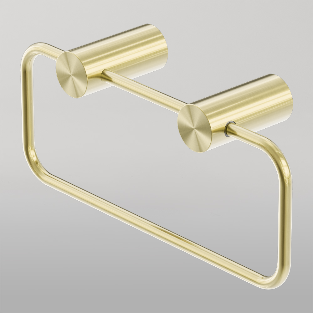 Zen Hand Towel Ring Brushed Gold