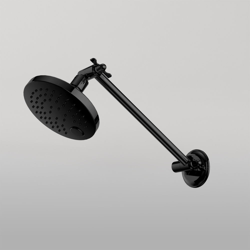 X Plus All Direction Shower Head Matte Black