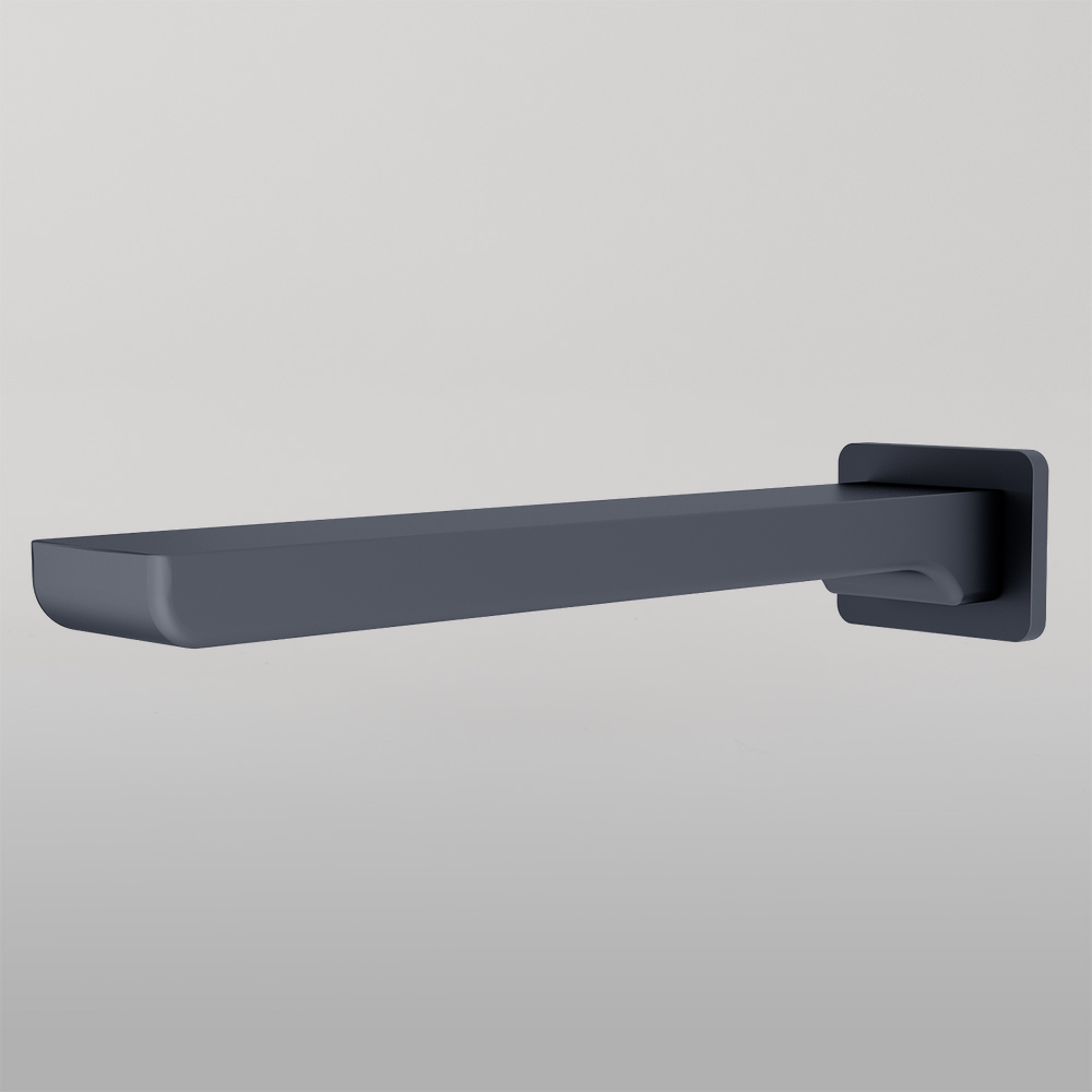 Celia Fixed Bath Spout Only Matte Black