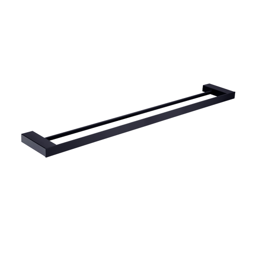 Celia Double Towel Rail 600mm Matte Black