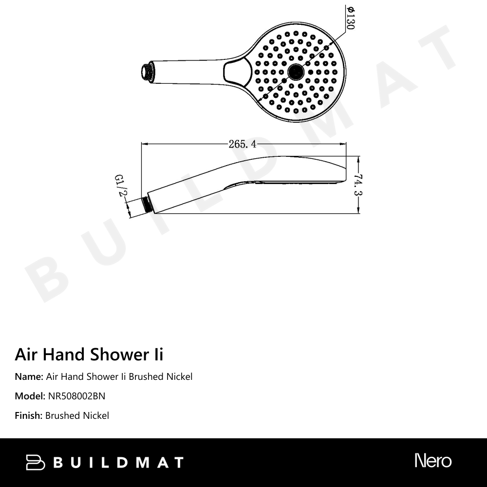 Air Hand Shower II Brushed Nickel