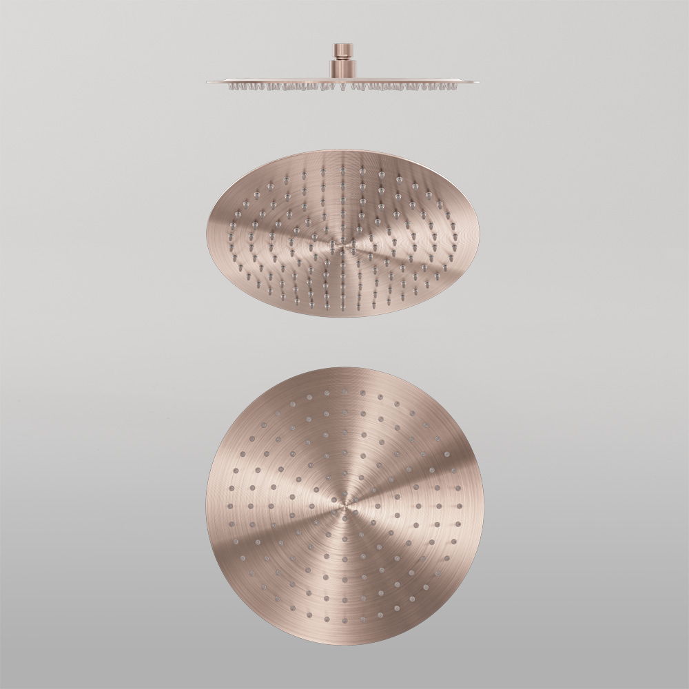 Zen 300mm Round Shower Head Brushed Bronze