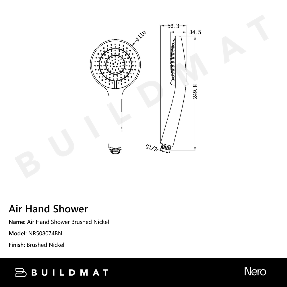 Air Hand Shower Brushed Nickel