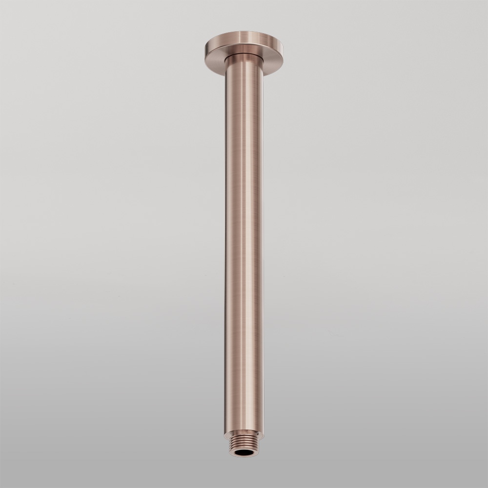 Zen Round Ceiling Arm 300mm Length Brushed Bronze