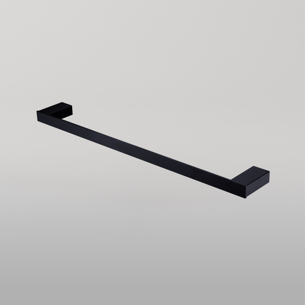 Athens Single Towel Rail 600mm Matte Black