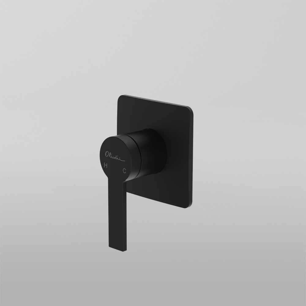 Barcelona Wall Mixer Matte Black