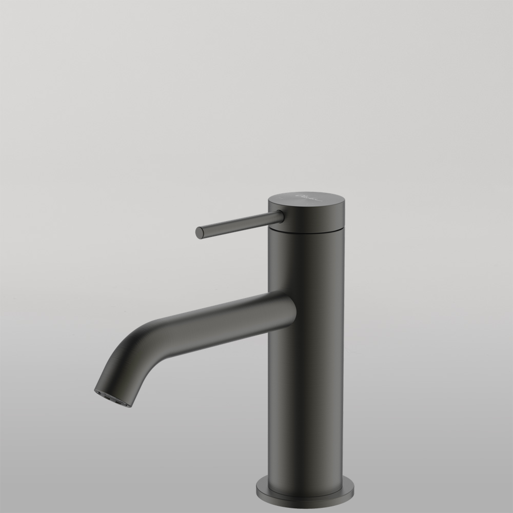 Venice Curved Basin Mixer Gunmetal