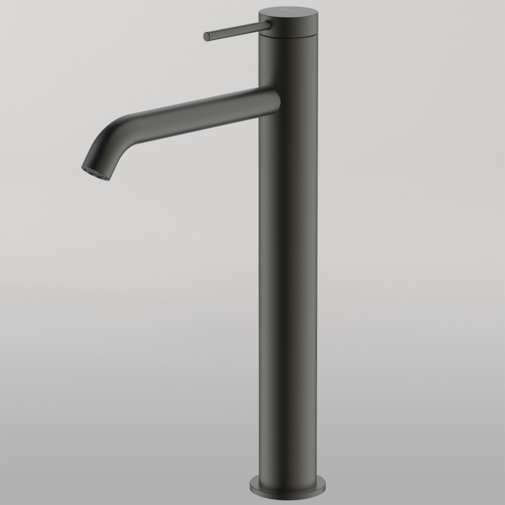 Venice Curved Tower Basin Mixer Gunmetal