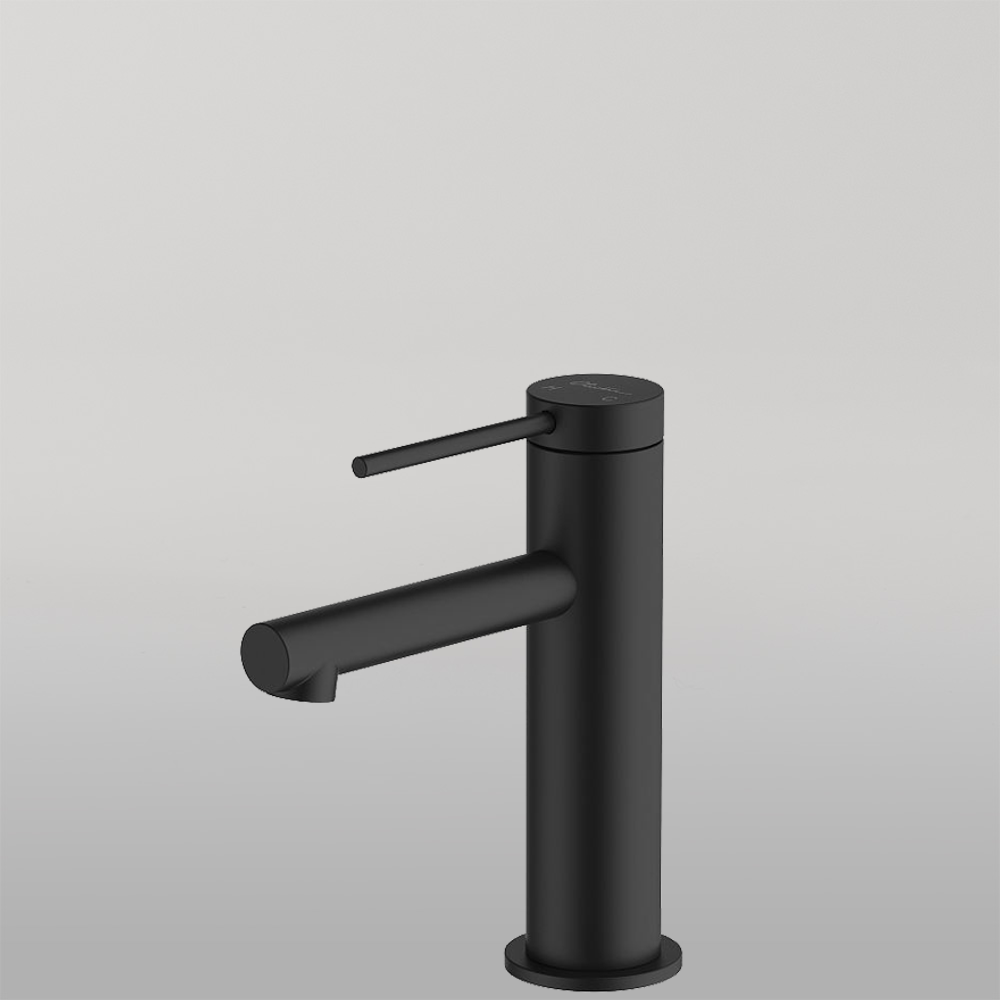 Venice Straight Basin Mixer Matte Black