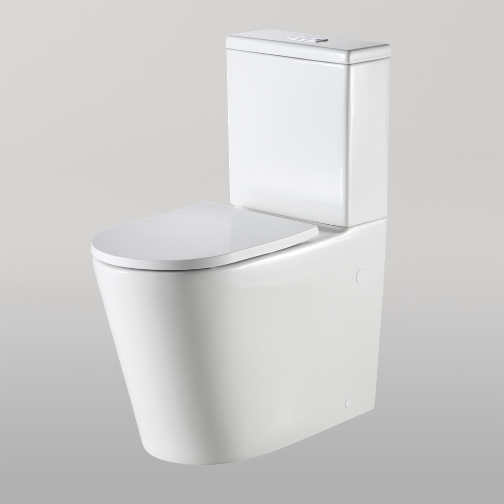 Vienna Comfort Height Back To Wall Toilet Suite White